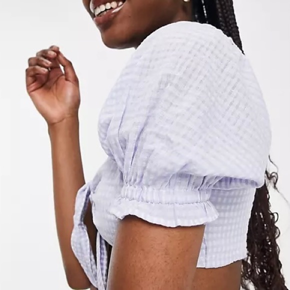 Miss Selfridges Tie Front Bra Top - Picture 9 of 10